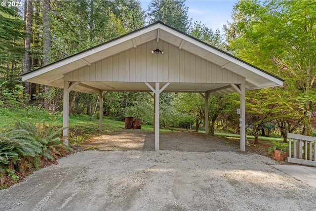 39402 NE 211th Ave, Amboy, WA 98601 - view of vehicle parking featuring a carport and dirt driveway