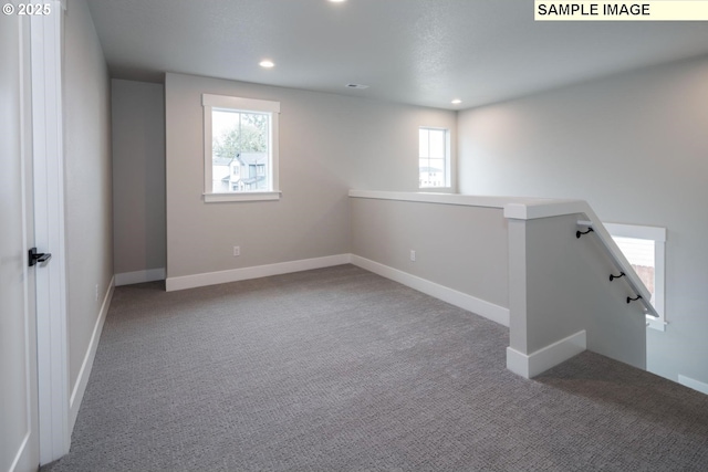 8002 N Haregrave St, Camas, WA 98607 - interior space with carpet, baseboards, and recessed lighting