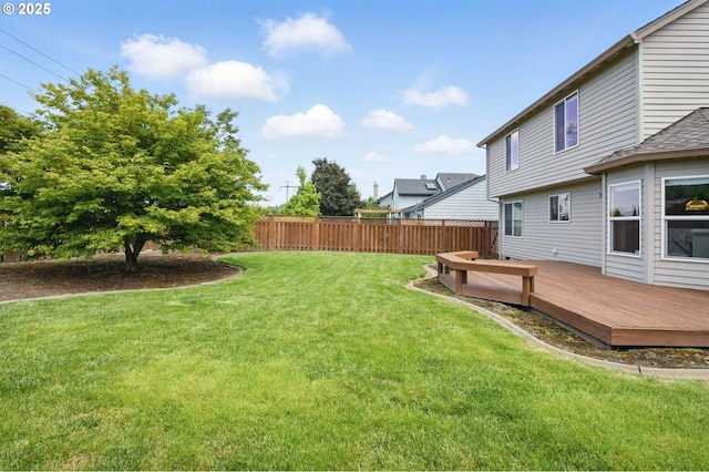 8355 SW 159th Pl, Beaverton, OR 97007 - view of yard with a wooden deck