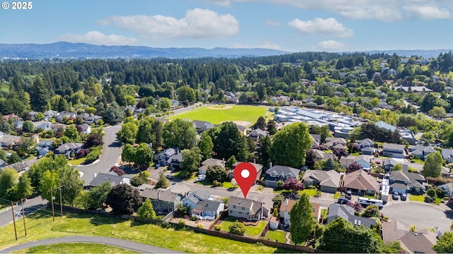 8355 SW 159th Pl, Beaverton, OR 97007 - aerial perspective of suburban area featuring a forest