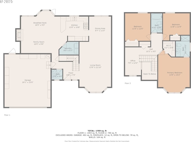 8355 SW 159th Pl, Beaverton, OR 97007 - home floor plan