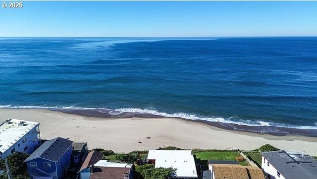 2752 SW Beach Ave, Lincoln City, OR 97367 - view of water feature featuring a beach view