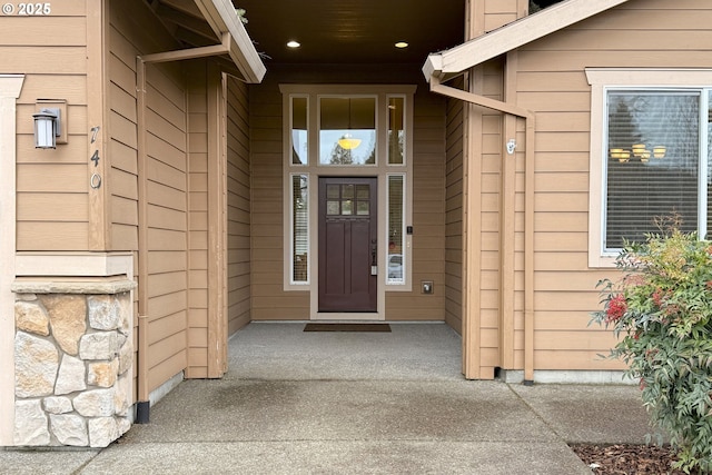 view of entrance to property