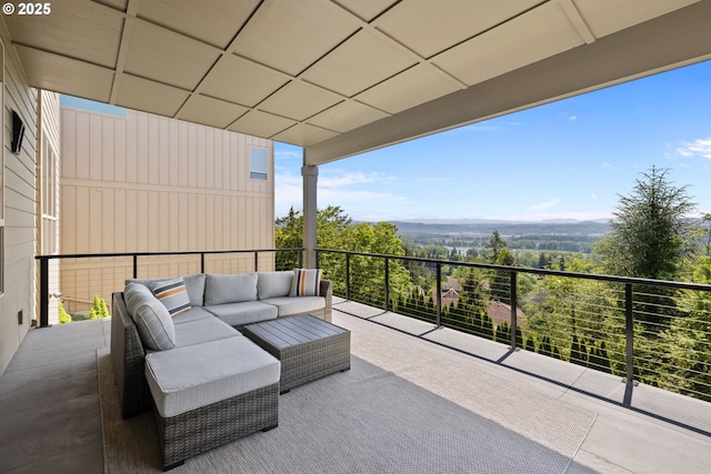 balcony with outdoor lounge area