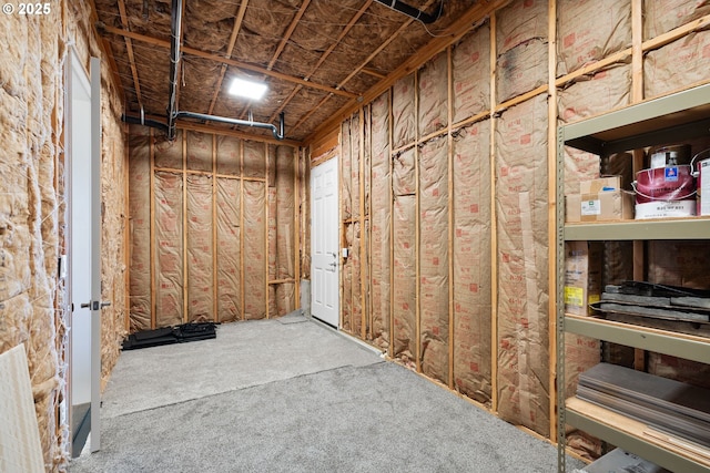 view of storage room