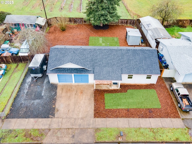 birds eye view of property