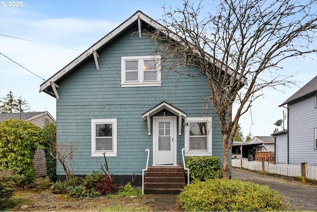 view of bungalow-style house