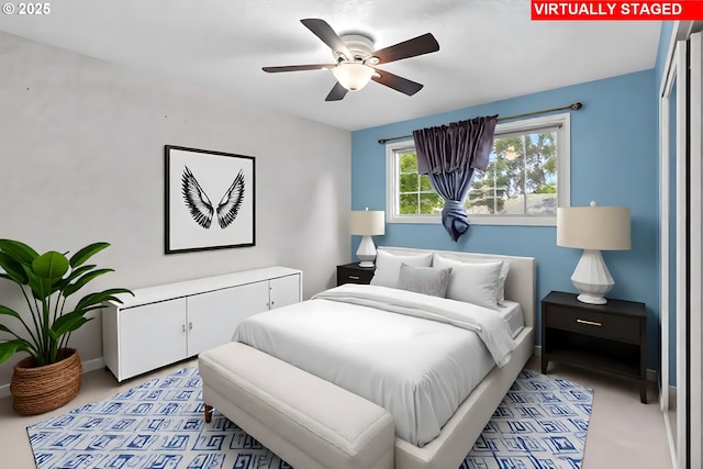 5715 SW 191st Ave, Beaverton, OR 97078 - bedroom featuring ceiling fan