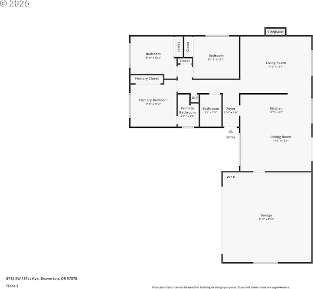 5715 SW 191st Ave, Beaverton, OR 97078 - view of floor plan / room layout