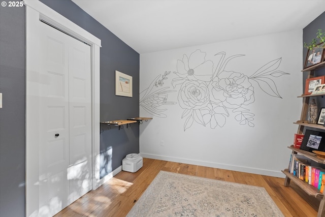 99 Walnut St, La Grande, OR 97850 - interior space with light wood-type flooring and a closet