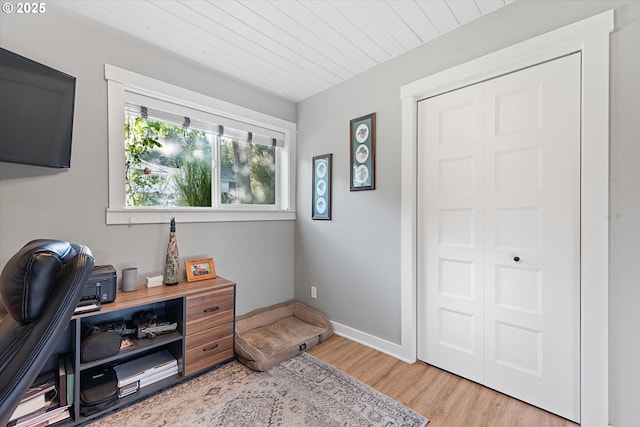 99 Walnut St, La Grande, OR 97850 - office area featuring light wood finished floors