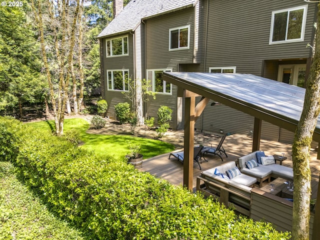 4054 Canal Woods Ct, Lake Oswego, OR 97034 - exterior space featuring an outdoor living space, a lawn, and a gazebo