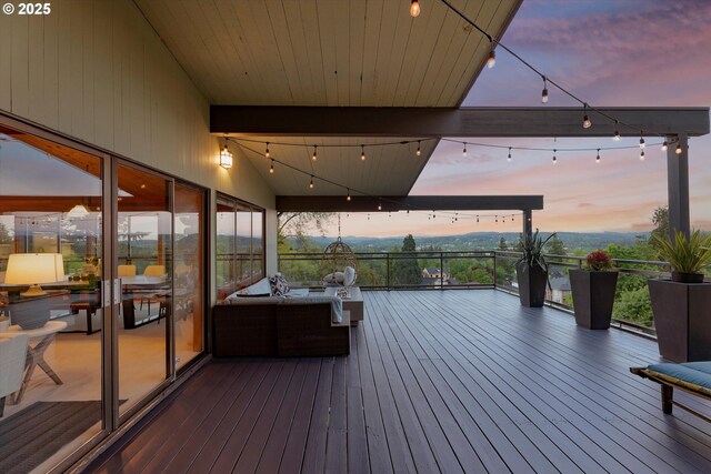 view of wooden terrace