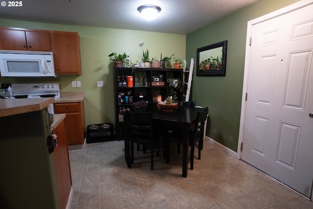 view of tiled dining area