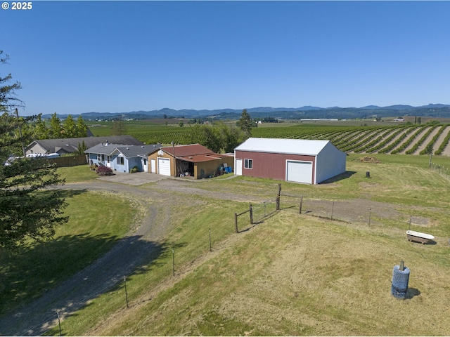 19587 NW Adcock Rd, Yamhill, OR 97148 - aerial view of sparsely populated area with abundant farmland and mountains