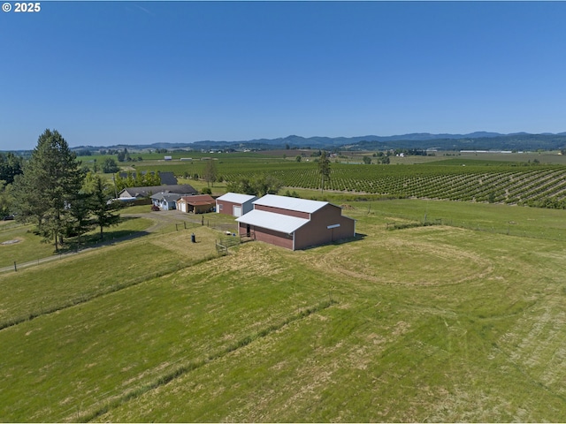 19587 NW Adcock Rd, Yamhill, OR 97148 - view of rural area featuring extensive farmland and mountains