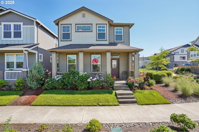 7623 SE Roaring Ln, Hillsboro, OR 97123 - craftsman inspired home featuring covered porch and a front yard
