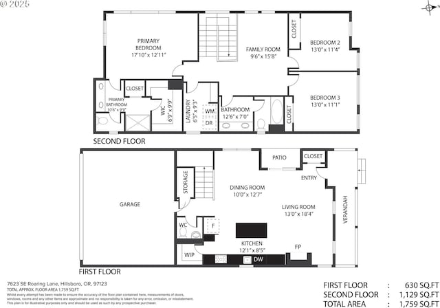 7623 SE Roaring Ln, Hillsboro, OR 97123 - view of room layout