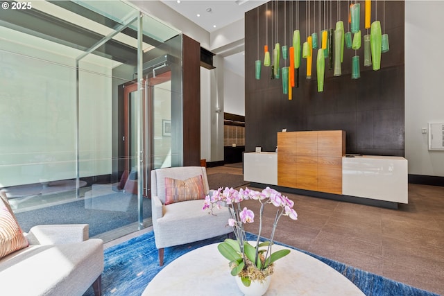 reception area featuring visible vents