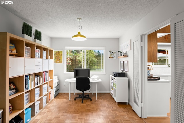3730 NW 183rd Ave, Portland, OR 97229 - office area featuring plenty of natural light and a textured ceiling