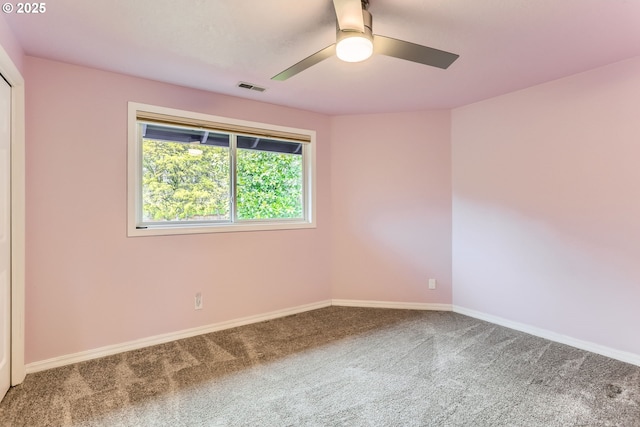 4939 Hampton Ct, Lake Oswego, OR 97035 - spare room with carpet flooring, ceiling fan, and baseboards