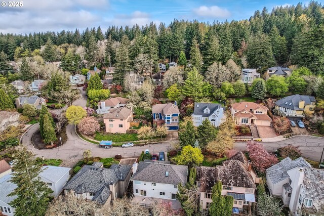 4939 Hampton Ct, Lake Oswego, OR 97035 - aerial view of residential area with a heavily wooded area