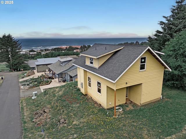 227 Windsong St, Yachats, OR 97498 - view from above of property featuring a nearby body of water
