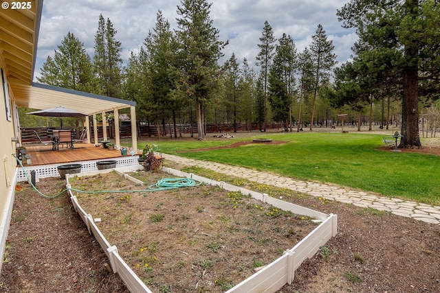 145343 Birchwood Dr, La Pine, OR 97739 - view of yard with a wooden deck