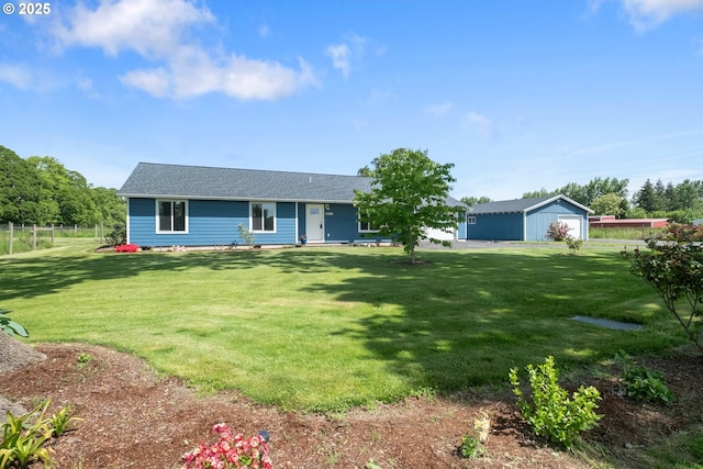 5615 Macleay Rd, Salem, OR 97317 - single story home with an outdoor structure and a shingled roof