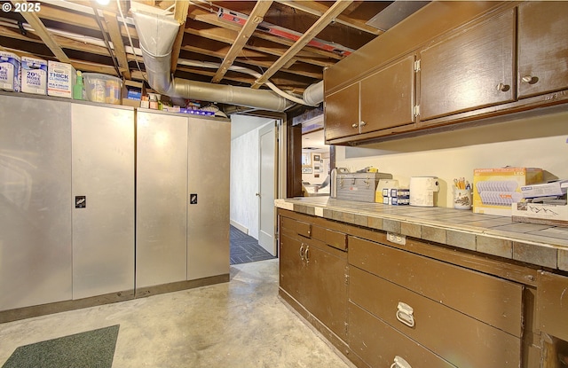 kitchen with tile counters