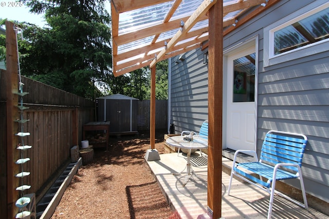 611 SE 142nd Ave Unit B, Portland, OR 97233 - view of patio / terrace featuring a pergola