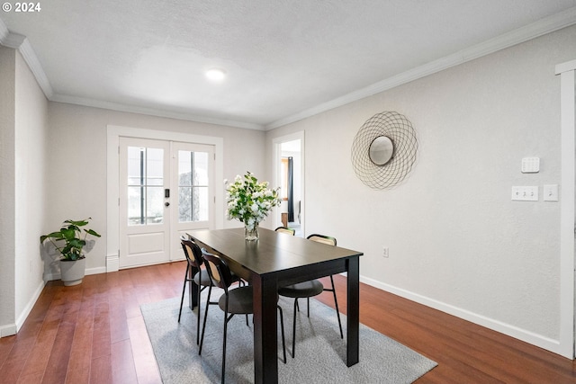 108 SE 133rd Ave, Portland, OR 97233 - dining room with baseboards, ornamental molding, and wood finished floors