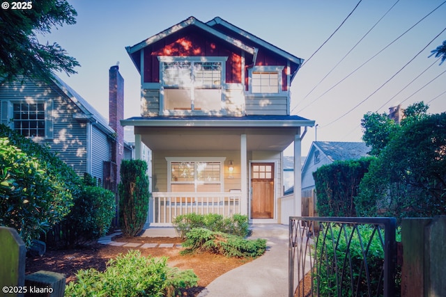 7942 N Hurst Ave, Portland, OR 97203 - view of front of house with covered porch