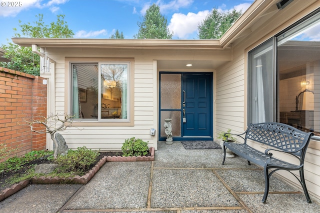 view of entrance to property