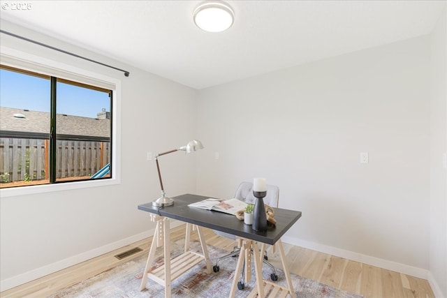 1725 SE Cochran Dr, Gresham, OR 97080 - office area with wood finished floors and baseboards