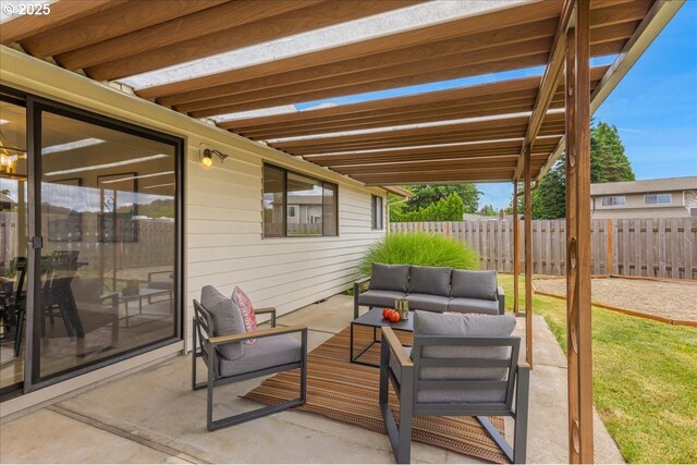1725 SE Cochran Dr, Gresham, OR 97080 - view of patio / terrace with an outdoor hangout area