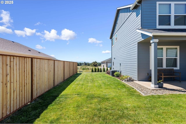 764 Seacrest Dr, Bandon, OR 97411 - view of yard with central AC and a patio