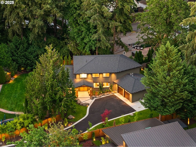 view of subject property