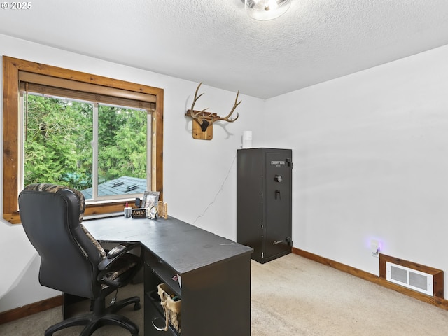 54934 E Kirkwood Dr, Sandy, OR 97055 - office featuring baseboards, light colored carpet, and a textured ceiling
