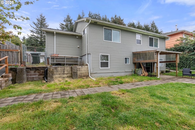 back of house featuring a patio area