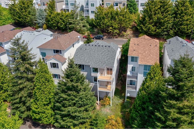 aerial perspective of suburban area