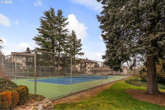 view of tennis court