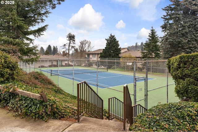 view of sport court