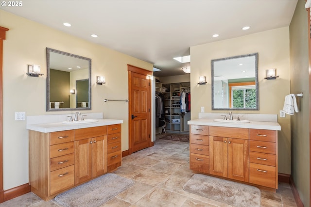 bathroom with vanity