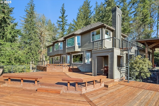 view of wooden terrace