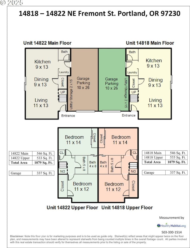 14818 NE Fremont St, Portland, OR 97230 - view of room layout