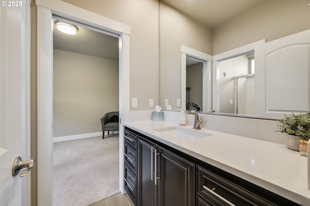 bathroom with vanity