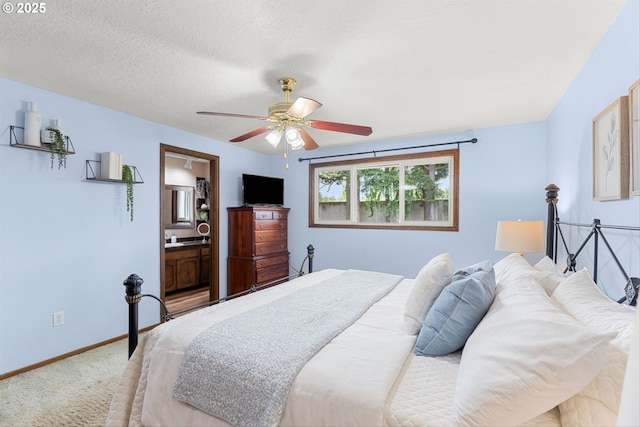 15648 NE Rose Pkwy, Portland, OR 97230 - bedroom featuring carpet, a ceiling fan, and ensuite bath