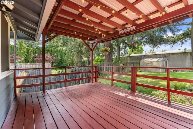 15648 NE Rose Pkwy, Portland, OR 97230 - deck featuring a fenced backyard