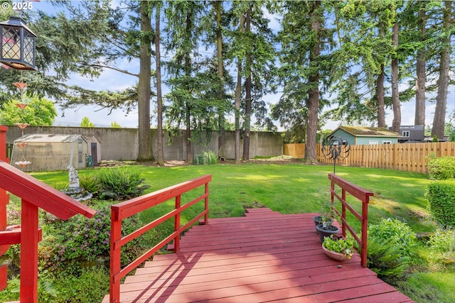 15648 NE Rose Pkwy, Portland, OR 97230 - deck featuring an outbuilding and a greenhouse